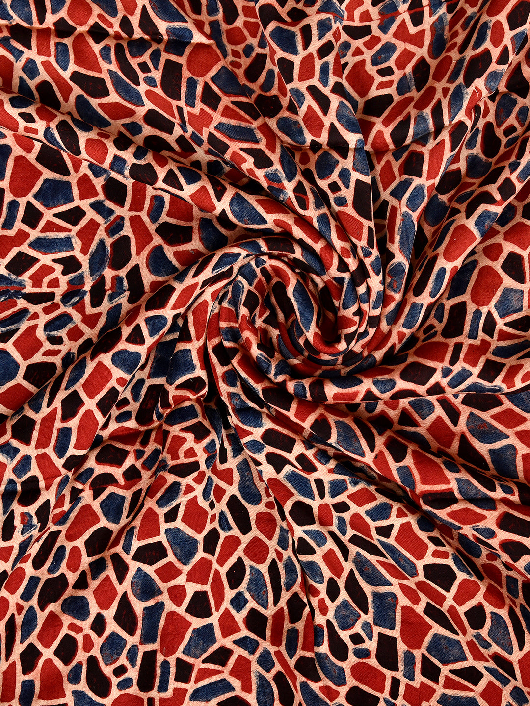 XITI  : AJRAKH  MODAL SILK  FABRIC (PER METER)