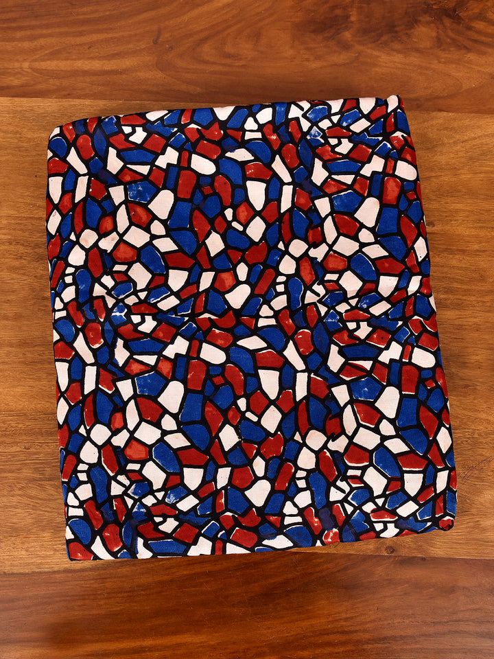 ZIVA : AJRAKH MODAL SILK  FABRIC (PER METER)