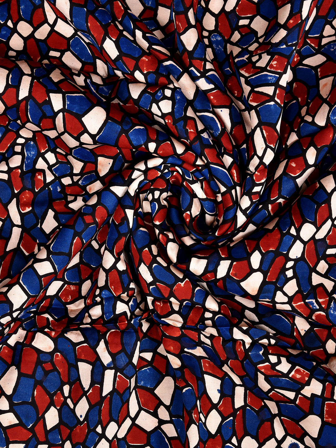 ZIVA : AJRAKH MODAL SILK  FABRIC (PER METER)