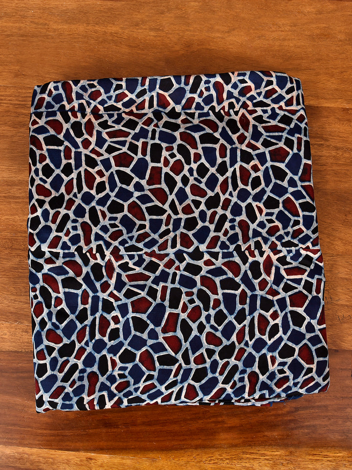LASYA : AJRAKH MODAL SILK  FABRIC (PER METER)