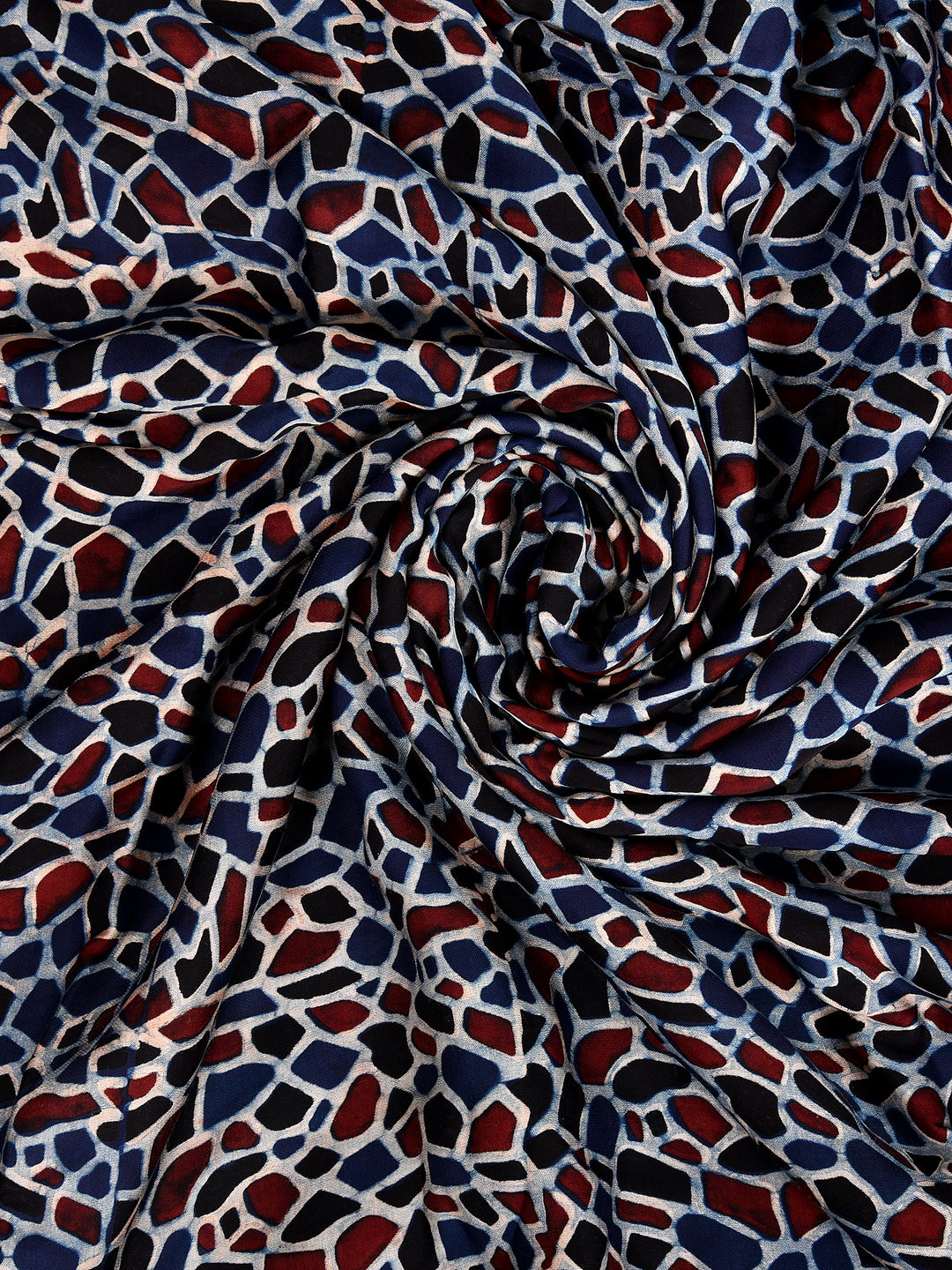 LASYA : AJRAKH MODAL SILK  FABRIC (PER METER)