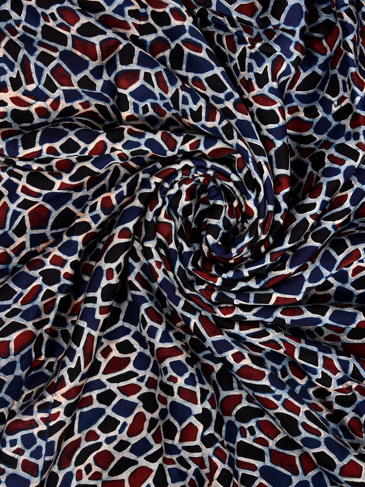 LASYA : AJRAKH MODAL SILK  FABRIC (PER METER)