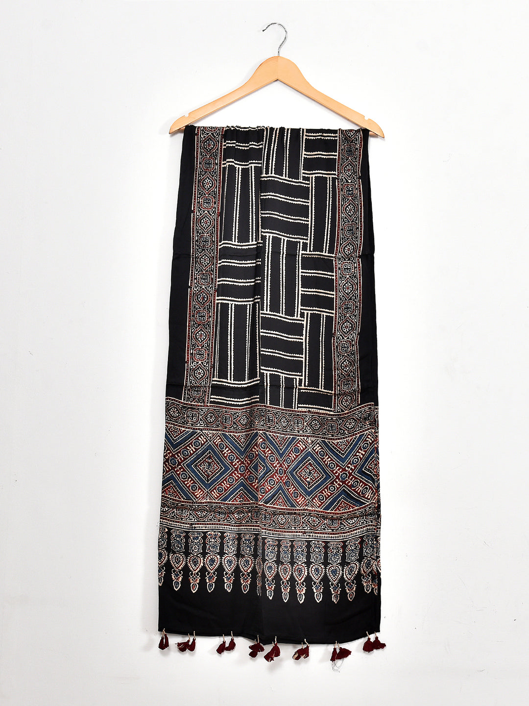 TUSHIKA : AJRAKH MODAL SILK STOLE
