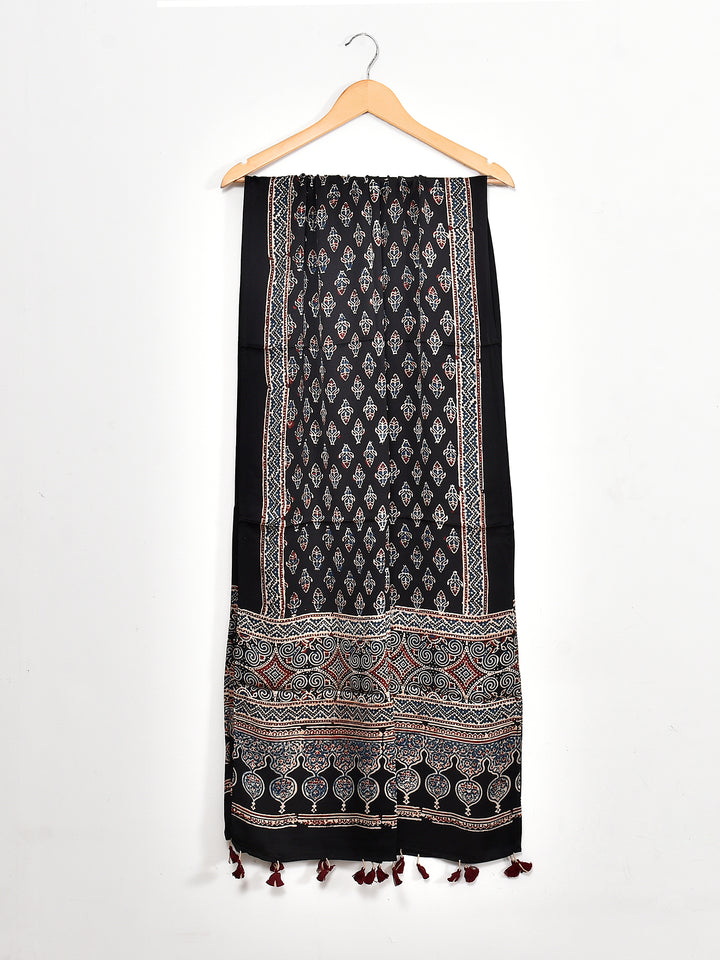 INDRIKA : AJRAKH MODAL SILK STOLE