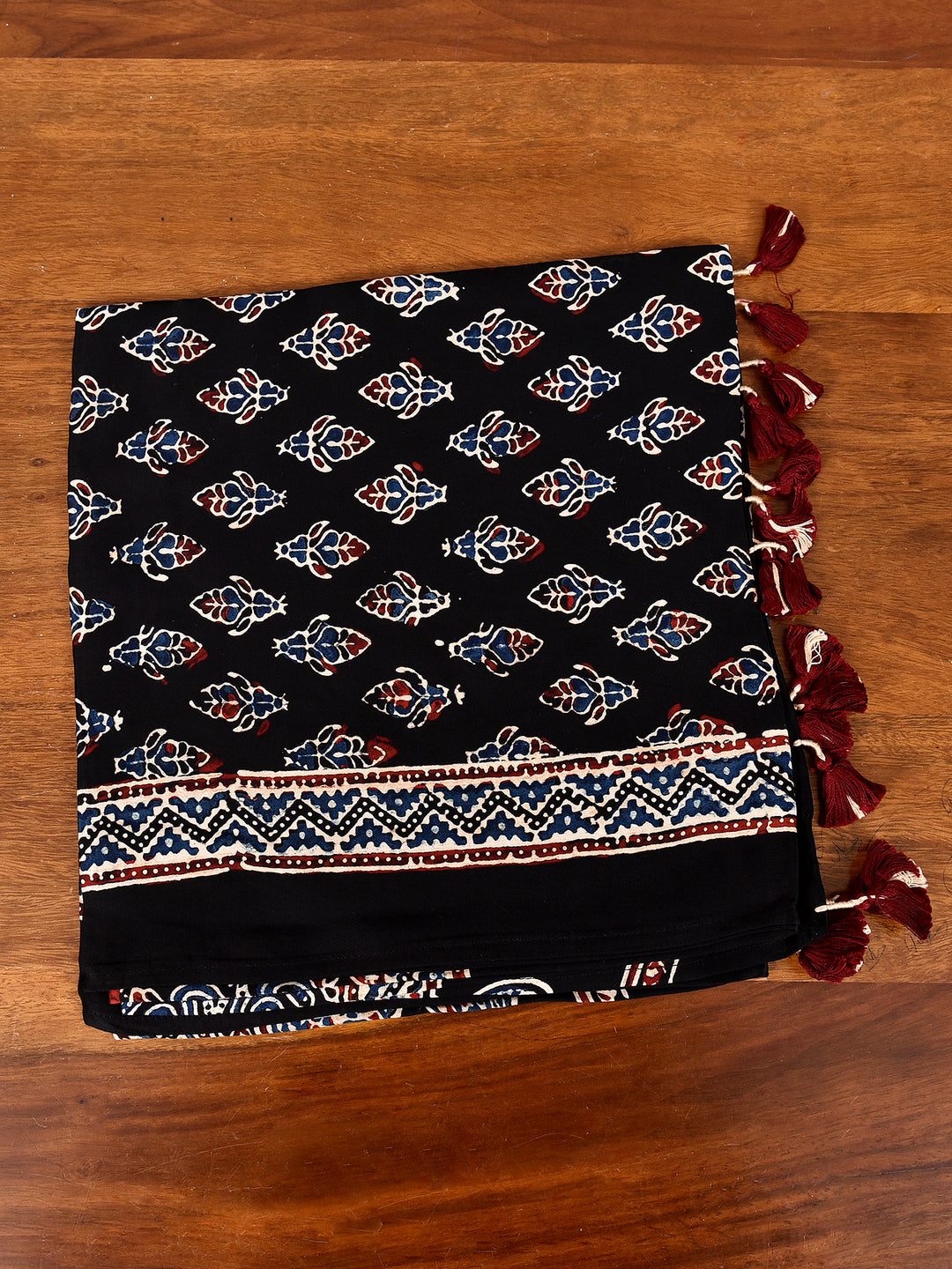 INDRIKA : AJRAKH MODAL SILK STOLE