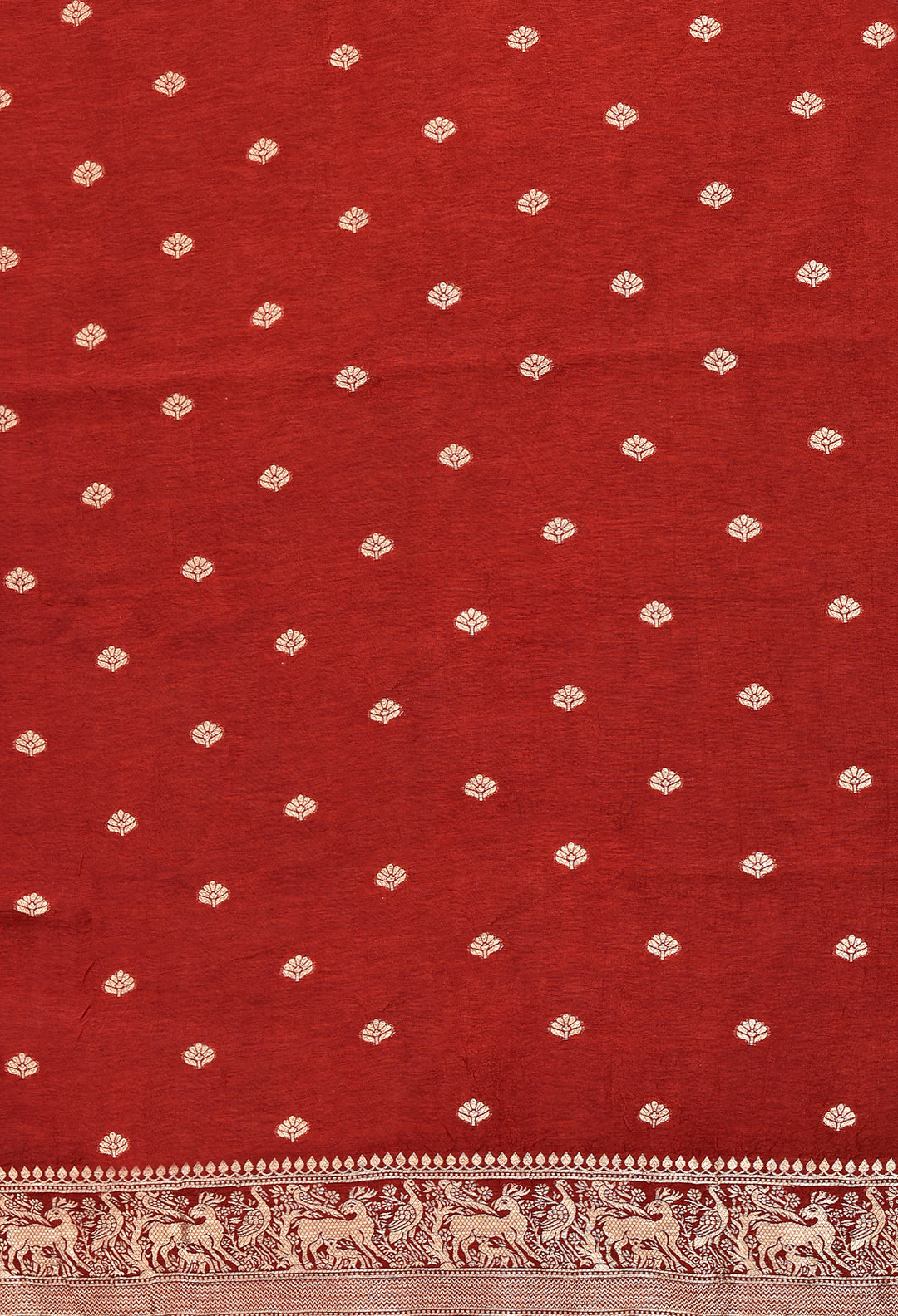 ROHINI : AJRAKH DOLA SILK SAREE WITH NAKSHI ZARI PALLU