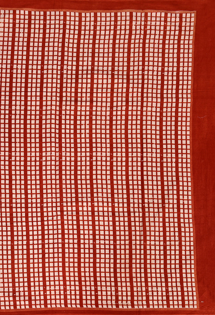 NIMYA : COTTON DABU HANDBLOCK PRINTED SAREE