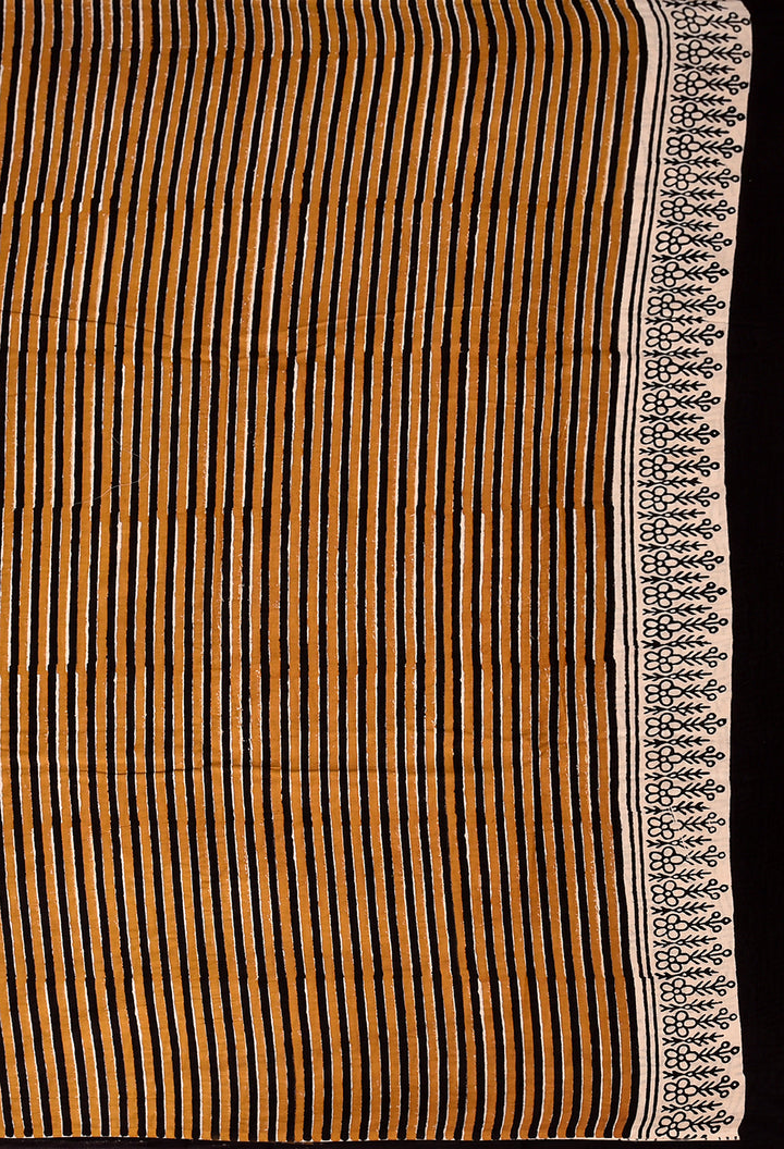 ROLI : COTTON BAGRU HANDBLOCK PRINTED SAREE