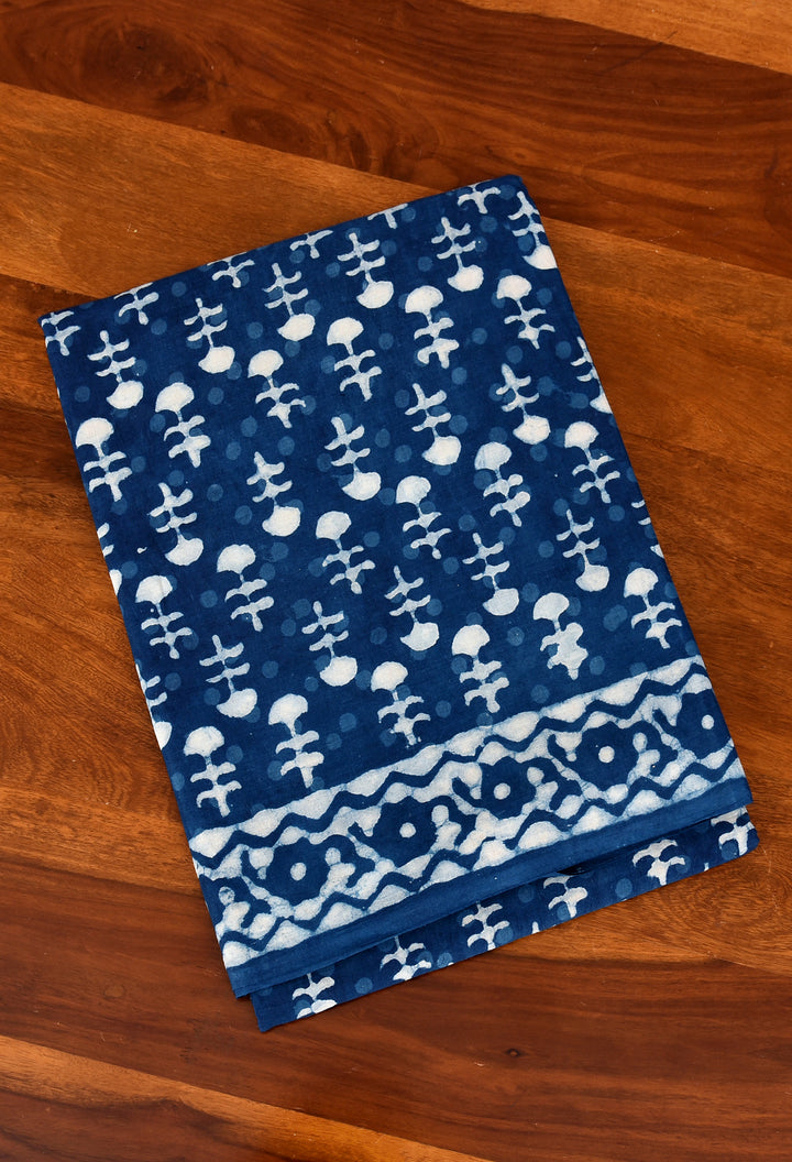 CHINMAYI : COTTON BAGRU HANDBLOCK PRINTED SAREE