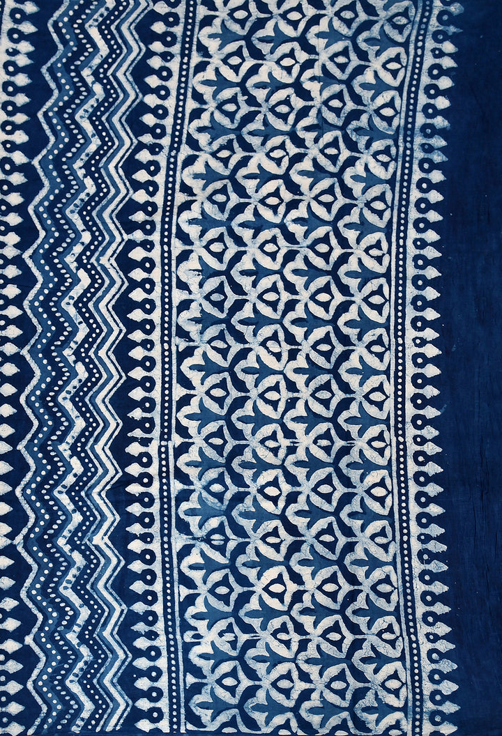 CHINMAYI : COTTON BAGRU HANDBLOCK PRINTED SAREE