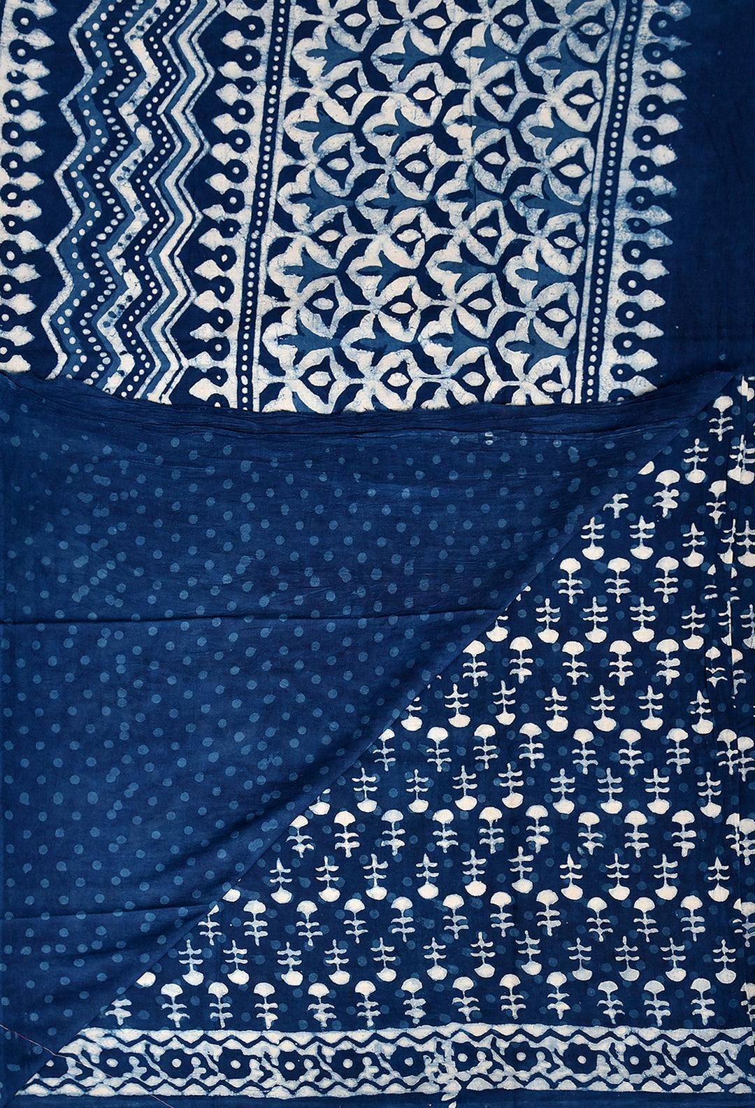 CHINMAYI : COTTON BAGRU HANDBLOCK PRINTED SAREE