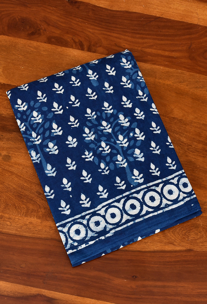 SUJATRA : COTTON BAGRU HANDBLOCK PRINTED SAREE