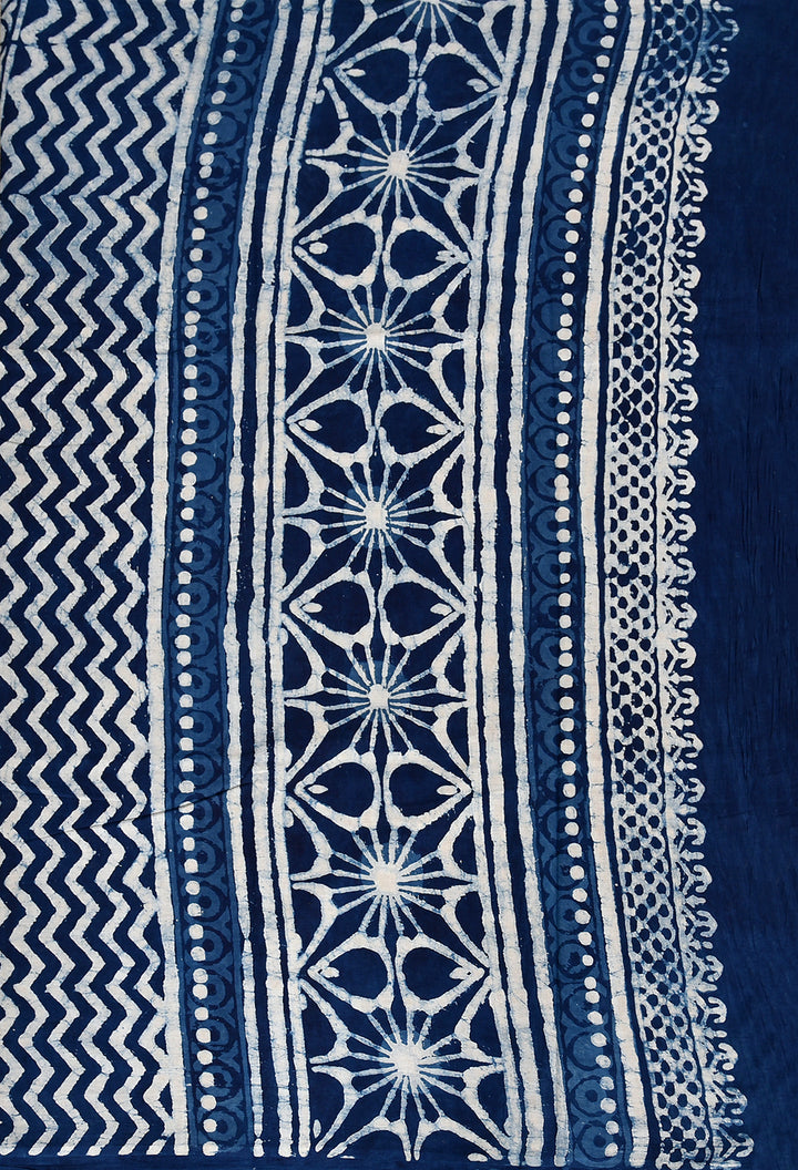 SUJATRA : COTTON BAGRU HANDBLOCK PRINTED SAREE