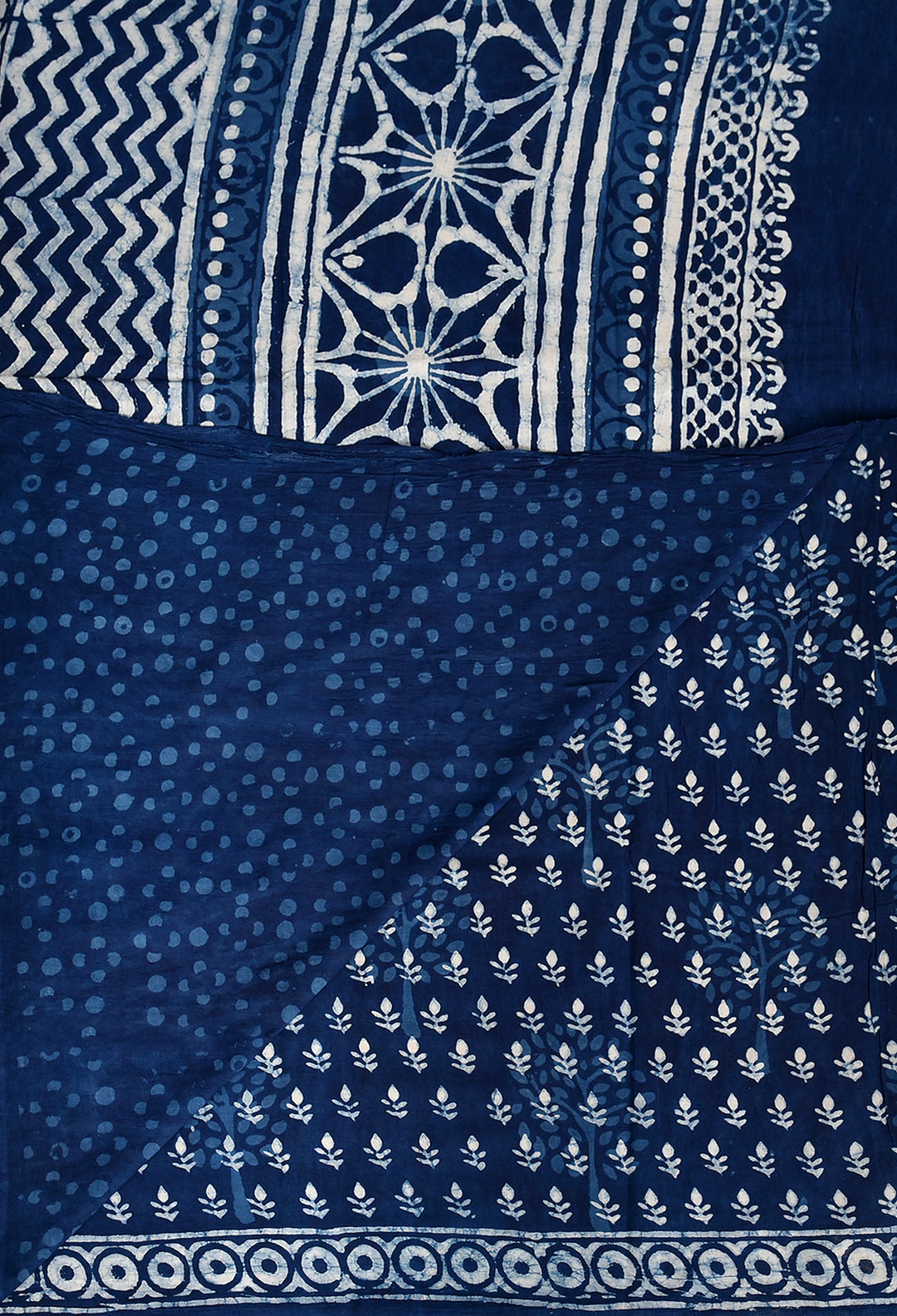 SUJATRA : COTTON BAGRU HANDBLOCK PRINTED SAREE