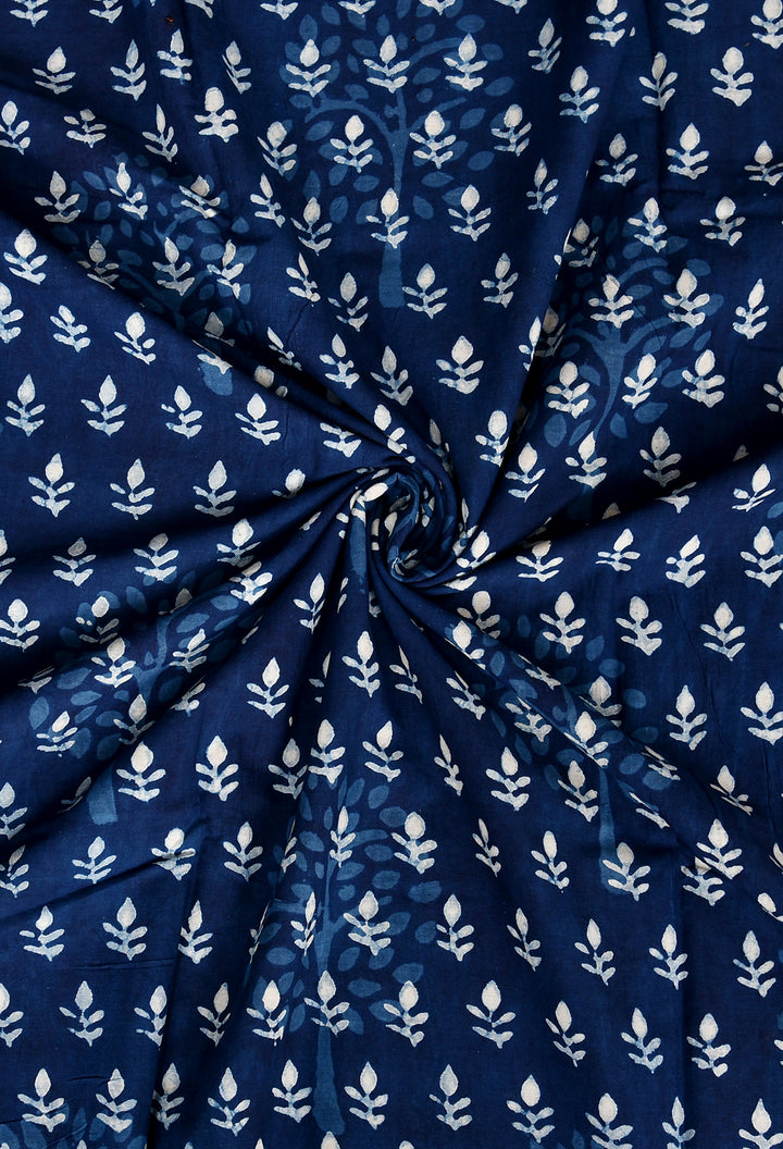 SUJATRA : COTTON BAGRU HANDBLOCK PRINTED SAREE