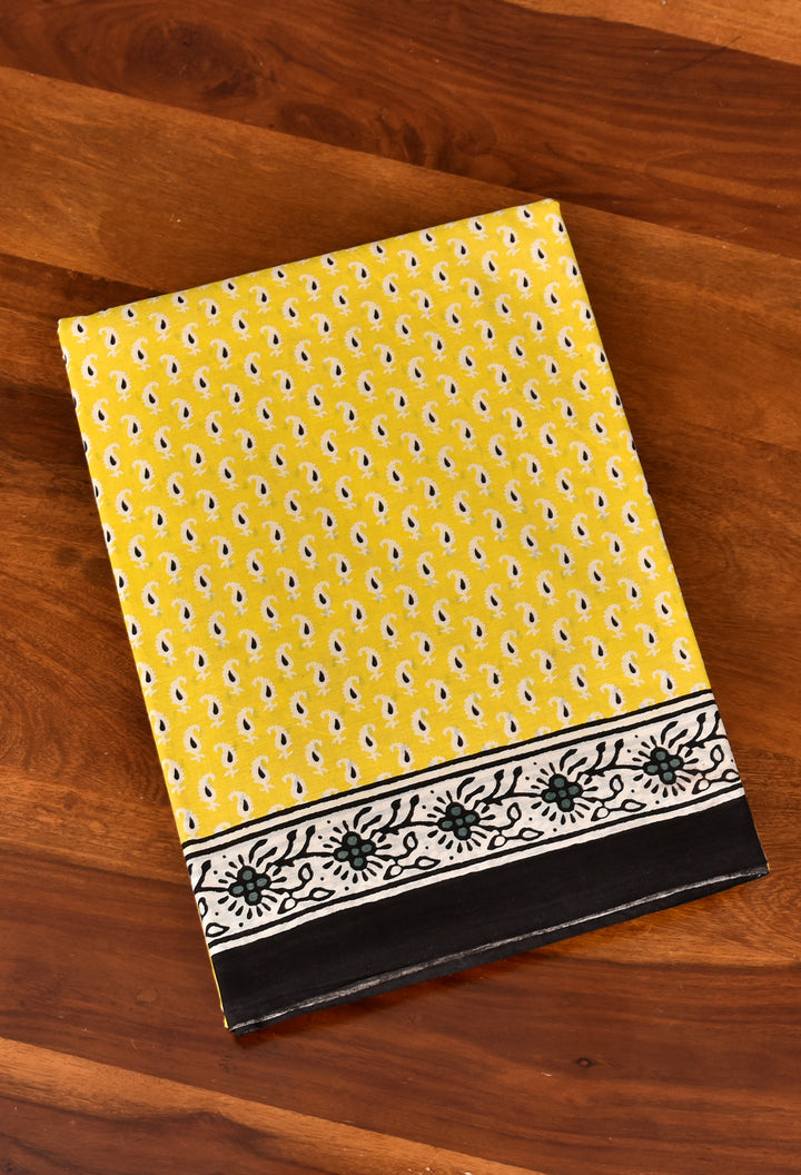 MANJU  : COTTON BAGRU HANDBLOCK PRINTED SAREE