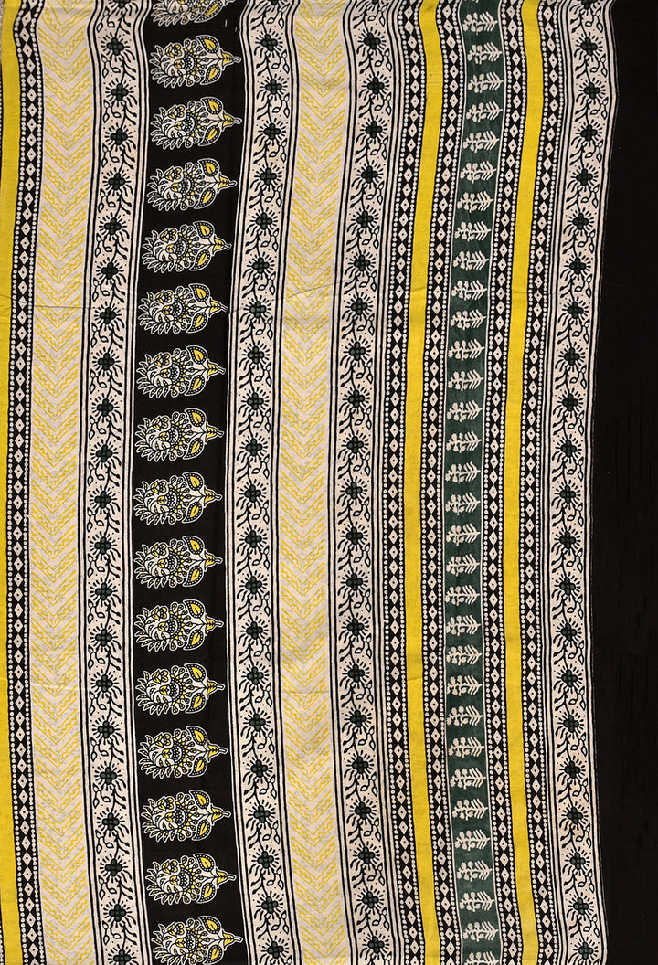 MANJU  : COTTON BAGRU HANDBLOCK PRINTED SAREE