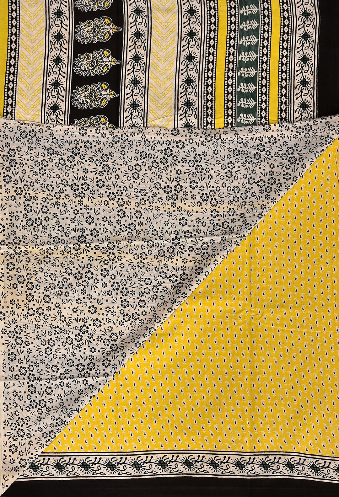 MANJU  : COTTON BAGRU HANDBLOCK PRINTED SAREE