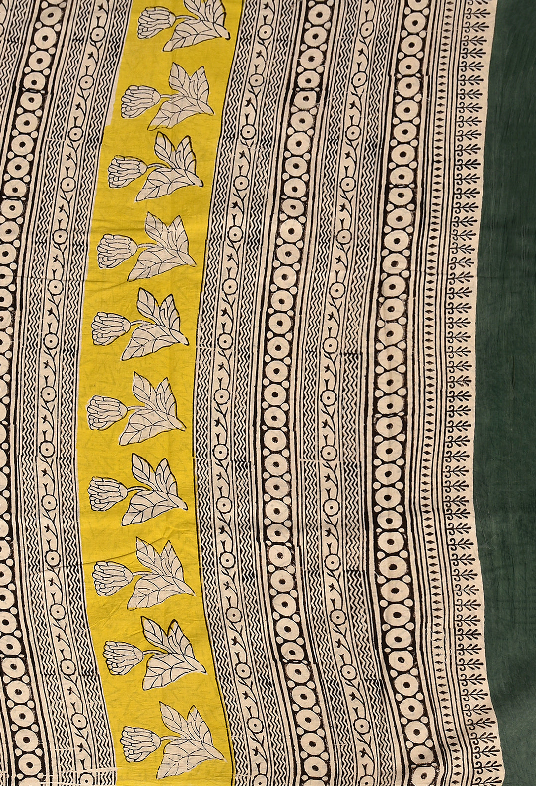 MURAL : COTTON BAGRU HANDBLOCK PRINTED SAREE