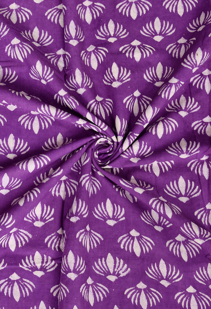 SHATABDI : COTTON DABU  HANDBLOCK PRINTED SAREE